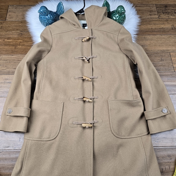 J.Crew Wool Blend toggle Duffle Pea Coat Medium Petite - Picture 16 of 16